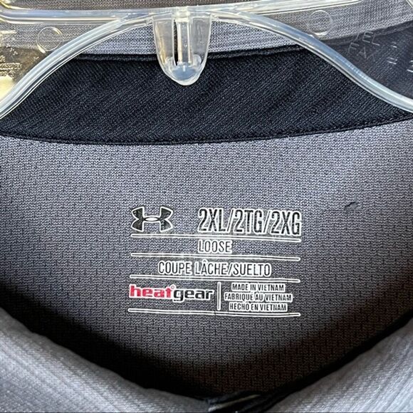 Under Armour Gray Short Sleeve Polo Size: 2XL - Picture 6 of 6